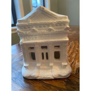 California Creations Unpainted Plaster Post Office Building #10214 NEW